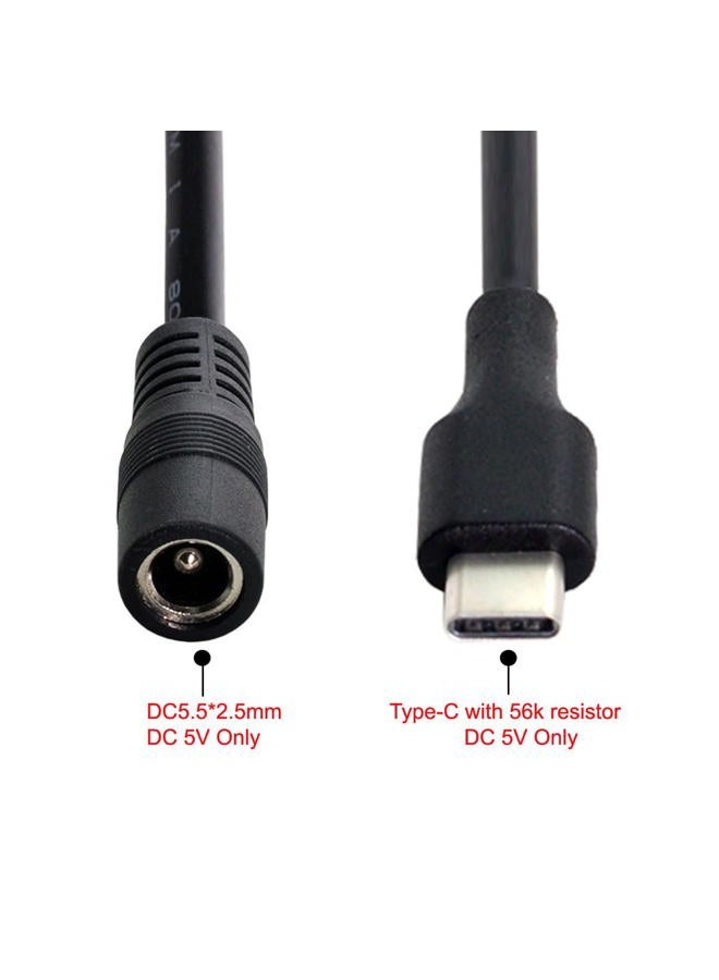 Cablecc USB 3.1 Type C USB-C to DC 5V 5.5 * 2.5mm Power Jack Extension Charge Cable for Cell Phone Tablet - Image 3